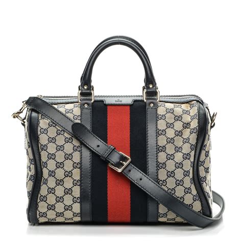 Gucci Monogram Vintage Web Medium Boston